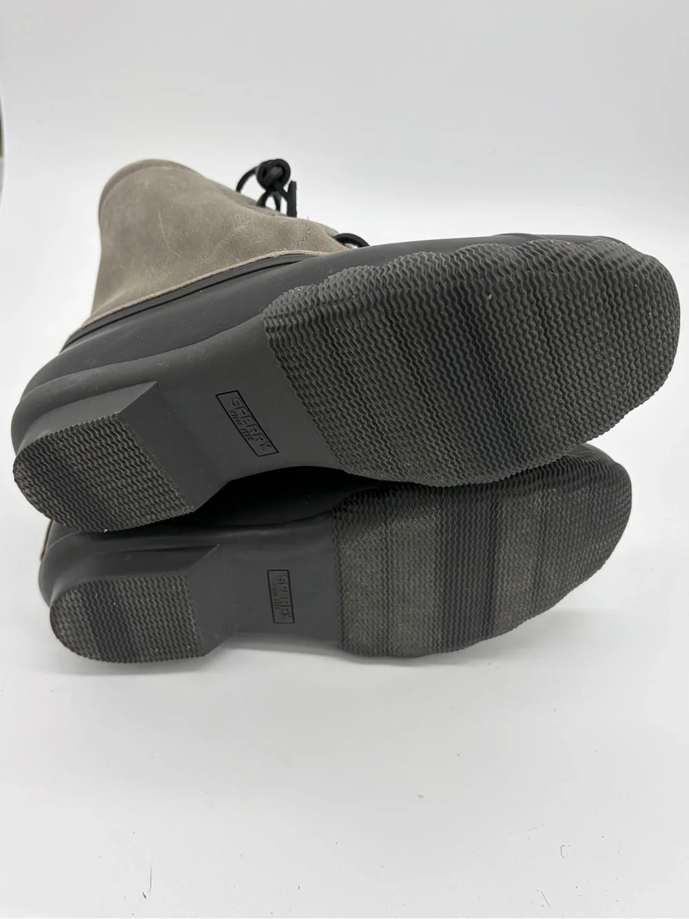 Sperry Women's Two-Tone Gray and Black Duck Boots